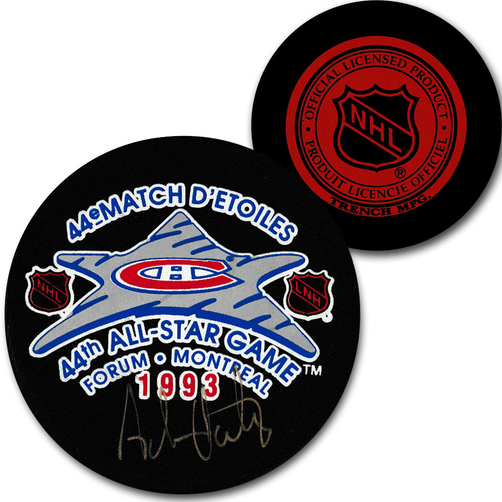 Adam Oates Autographed 1993 NHL All-Star Game Puck