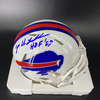 HOF - Bills Joe Delamielleure Signed Mini Helmet with HOF 03 Inscription