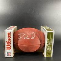 NFL - Browns Denzel Ward Signed Authentic Football With 2018 Draft Logo