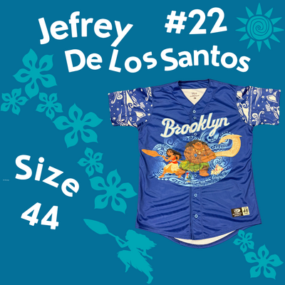 #22 Jefrey De Los Santos Game Used Moana Jersey (Size 44)