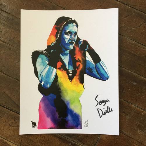 Sonya Deville SIGNED 11 x 14 Rob Schamberger Print