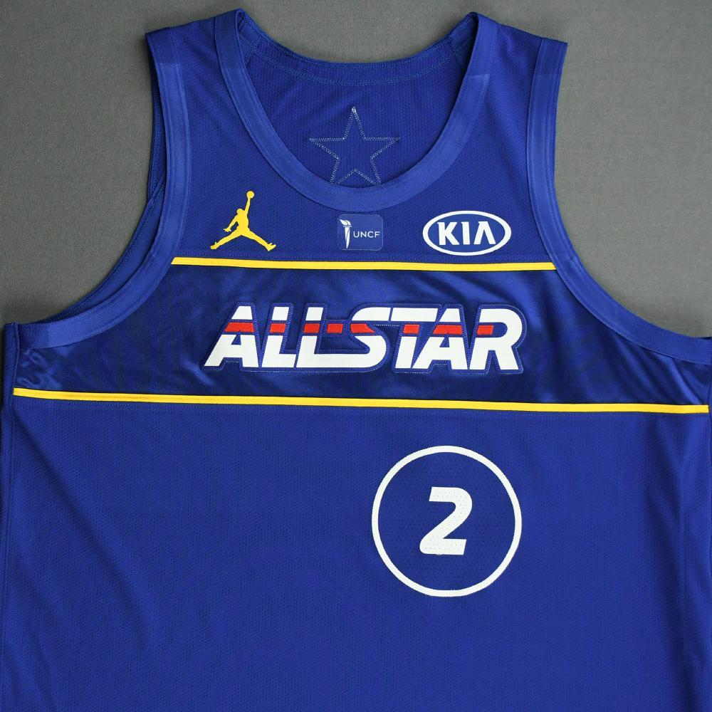 Kawhi Leonard GameWorn 2021 NBA AllStar Jersey 1st Half Most