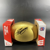 Eagles - Saquon Barkley Signed Gold Honors Football