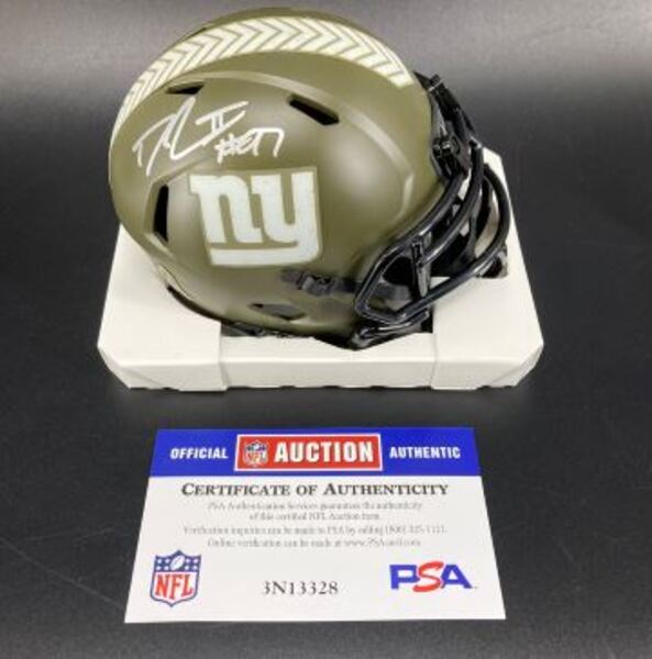 NFL - Giants Dexter Lawrence Signed STS Mini Helmet