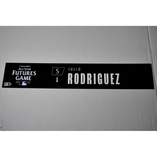 2021 All-Star Futures Game-Used Locker Tag - Julio Rodriguez