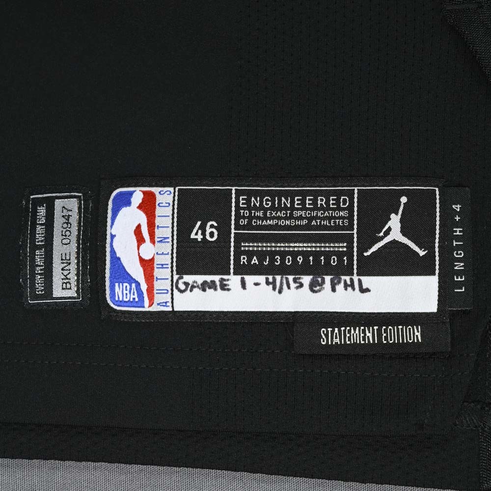 Cam Thomas Brooklyn Nets 2023 NBA Playoffs GameWorn Statement