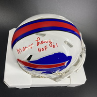 HOF - Bills Marv Levy Signed Mini Helmet