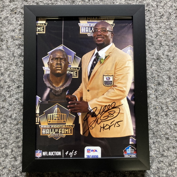 HOF - Chiefs Will Shields NFL Auction Exclusive Signed 5x7 Framed Photo ...