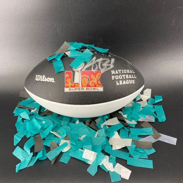 NFL - Eagles AJ Brown Signed Commemorative Super Bowl LIX Panel Ball Wit...