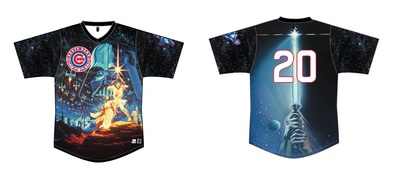 #29 Daniel Palencia South Bend Cubs Star Wars Jersey. Size 48, XL.