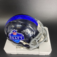 NFL - Panthers Jonathon Brooks Signed NFL Draft Mini Helmet