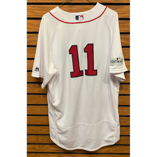 Rafael Devers October 8, 2017 Game Used Home Jersey - 2 for 3, Home Run, 3 RBIs - ALDS Game 3