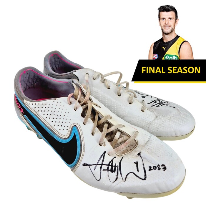 Trent Cotchin Richmond 2023 Final Season Signed Match Worn Boots