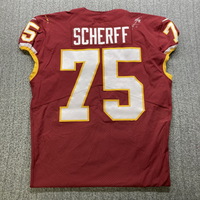 STS - WFT Brandon Scherff Game Worn Jersey (11/8/2020) Size 48 W/ Captai...