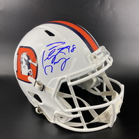 NFL - Broncos Peyton Manning Signed Alternate Replica Speed Helmet