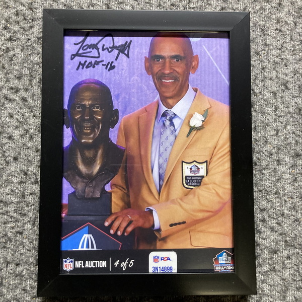 HOF - Colts Tony Dungy NFL Auction Exclusive Signed 5x7 Framed Photo Ind...