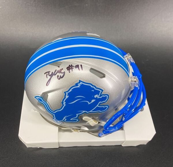 Lions - Tyleik Williams Signed Mini Helmet