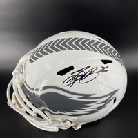 Eagles - Saquon Barkley Signed Salute To Service Replica Helmet
