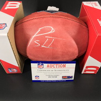 NFL - Broncos Patrick Surtain II Signed Authentic Football with 2021 Dra...