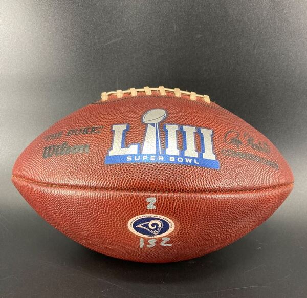 NFL - Super Bowl LIII Game Used Football Rams Offense/Patriots Defense