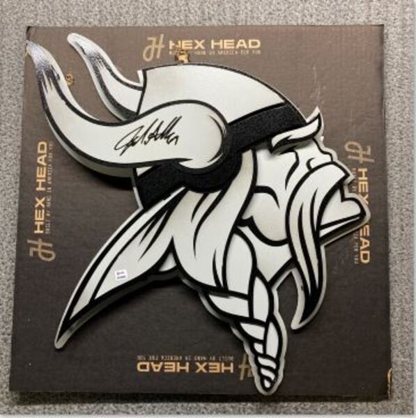 HOF - Vikings Jared Allen Signed 3D Metal Wall Art (22x22)