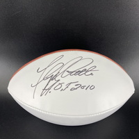 HOF - Broncos Floyd Little Signed Panel Ball With HOF 2010 Inscription