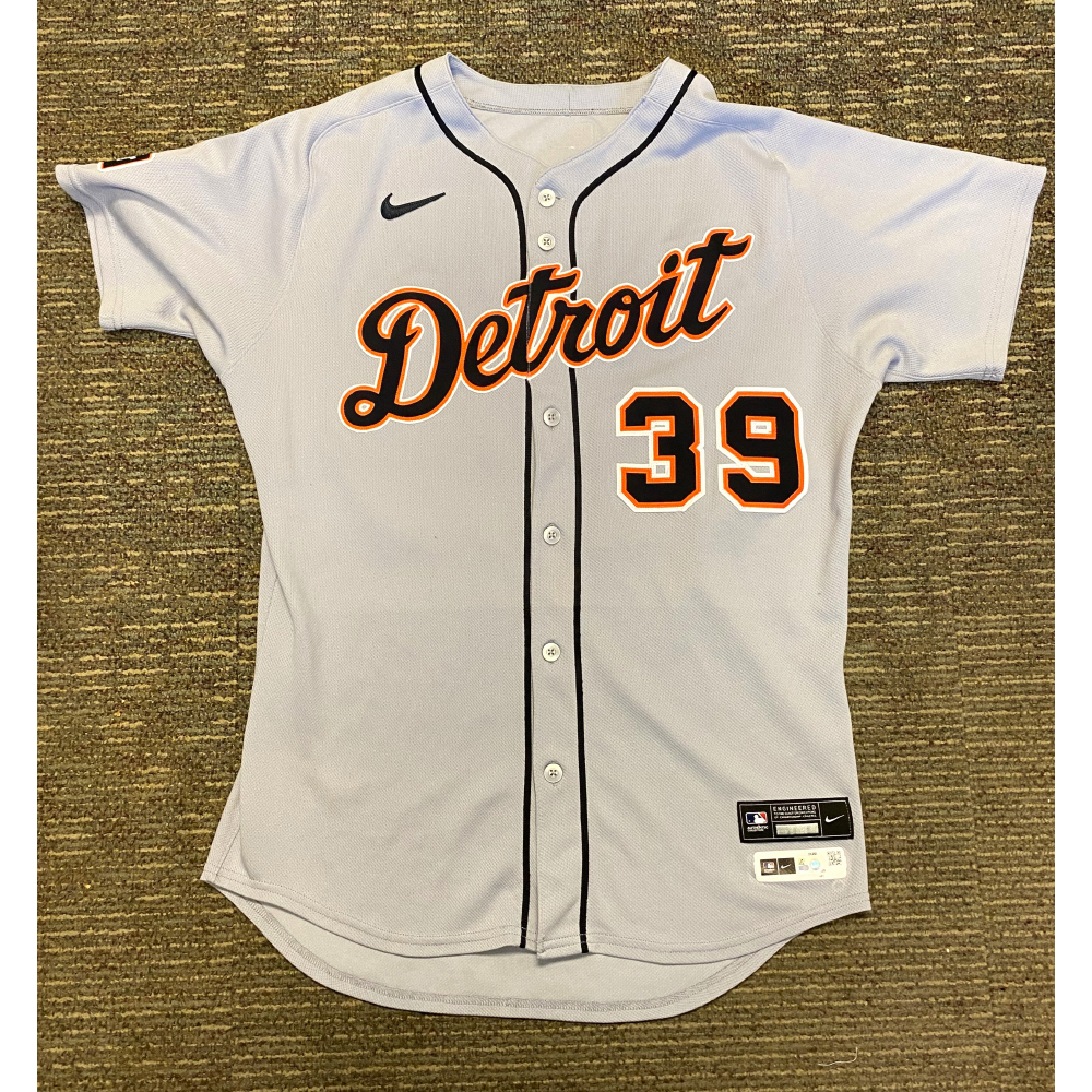 Zach McKinstry Detroit Tigers Game-Used Road Jersey - 2025 Wild Zach McKinstry Detroit Tigers Game-Used Road Jersey - 2025 Wild