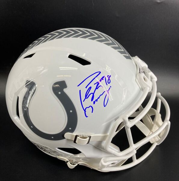 NFL - Colts Peyton Manning Signed STS Replica Speed Helmet