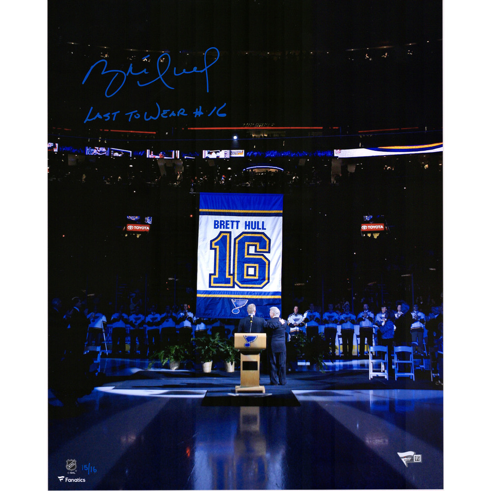 Brett Hull St. Louis Blues Autographed 16