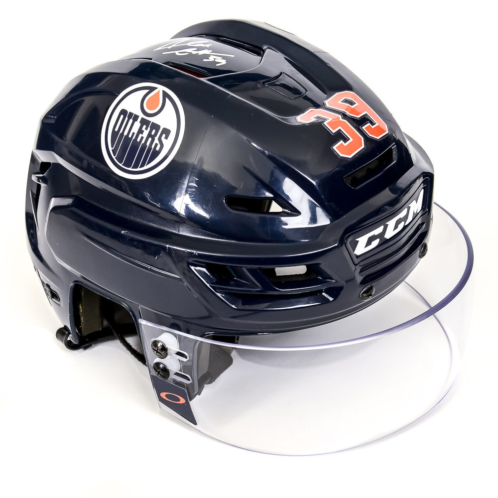 Alex Chiasson 39 Autographed 201819 Edmonton Oilers GameWorn Navy