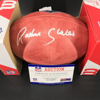 NFL - Chargers Rashawn Slater Signed Authentic Football with 2021 Draft ...