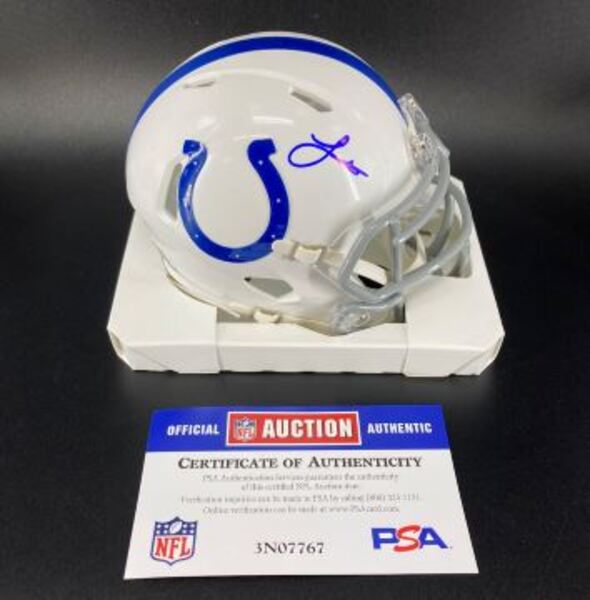 NFL - Colts Laitu Latu Signed Mini Helmet