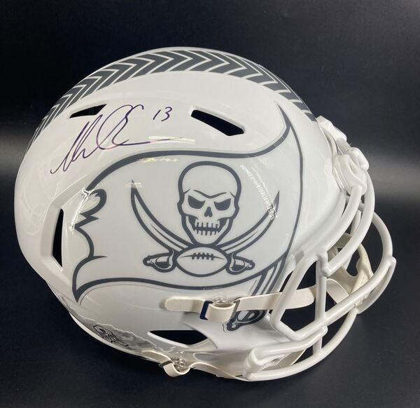 NFL - Buccaneers Mike Evans Signed STS Replica Speed Helmet