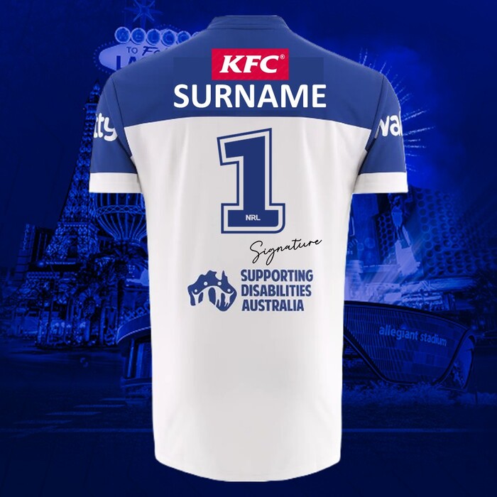 Photo of PLAYER #1 Canterbury-Bankstown Bulldogs 2026 Vegas Player-Issue Jersey
