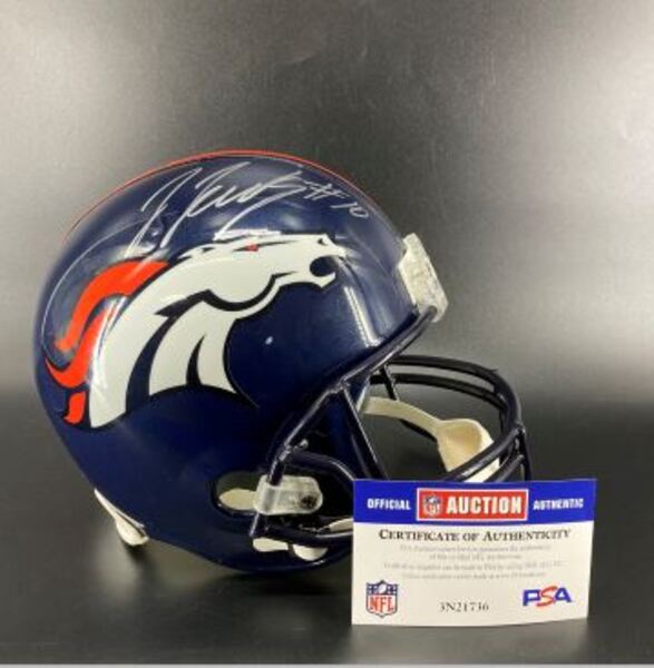 Broncos - Jerry Jeudy Signed Replica Proline Helmet