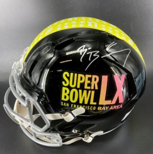 NFL - Bad Bunny Signed SB LX Replica Speed Helmet