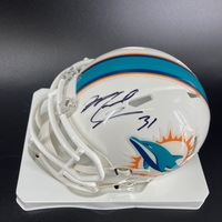 Dolphins - Michael Thomas Signed Mini Helmet