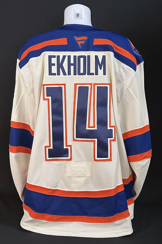 Mattias Ekholm #14 - 2025-26 Edmonton Oilers Alternate Set #3 Game Worn Jersey - Worn For 2 Games - Jan 12th vs Chicago & Jan 13 vs Nashville