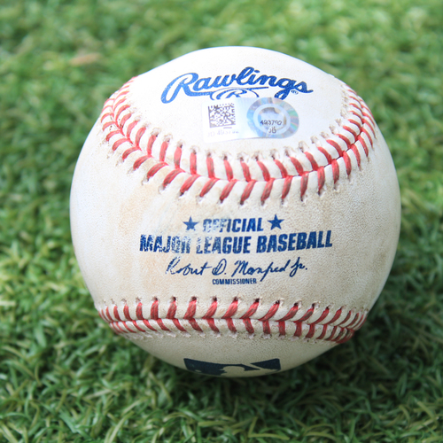 Game-Used Baseball: Wilson Contreras 404th Career Hit (CHC @ KC 8/6/20)