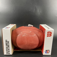 NFL - Vikings Jordan Addison Signed Authentic Football (Light Signature)