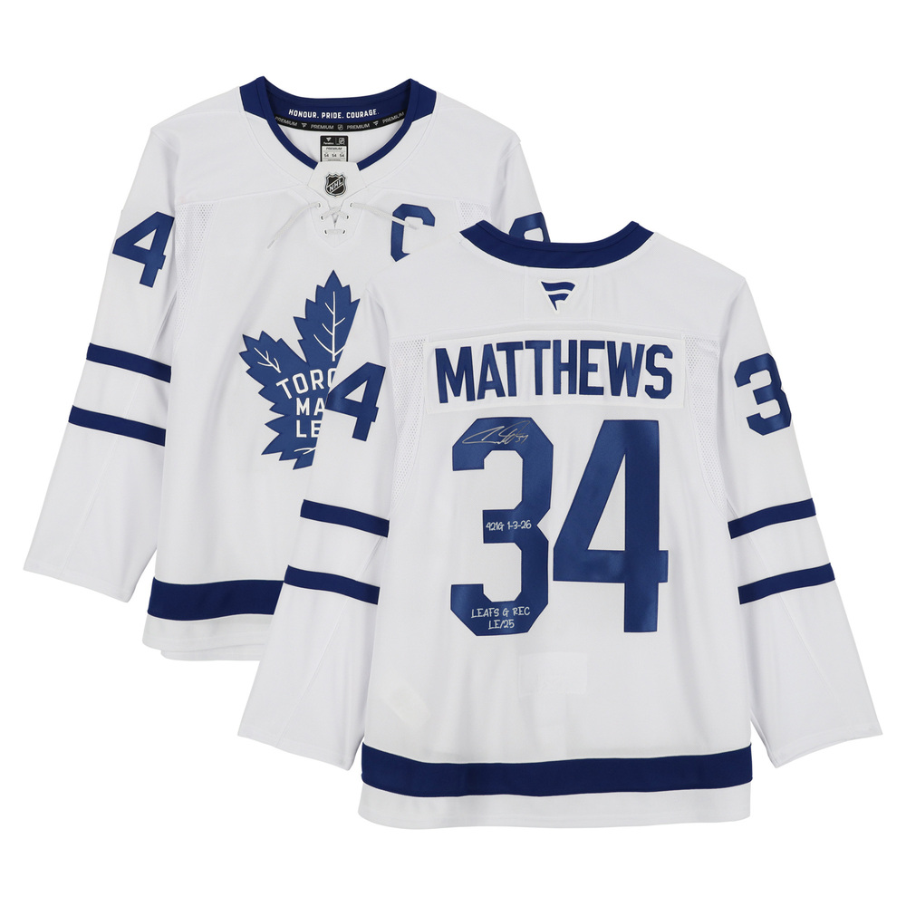 Auston Matthews Autographed Fanatics Premium Jersey with 
