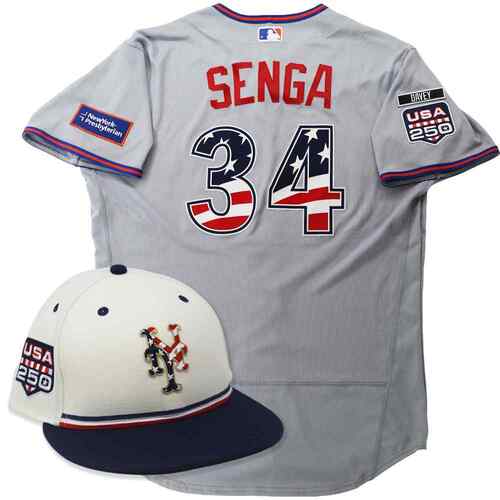 Kodai Senga #34 - Team Issued Jackie Robinson Day Jersey - 2026