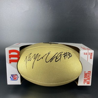 NFL - Steelers Daijun Edwards Signed Gold Composite Football