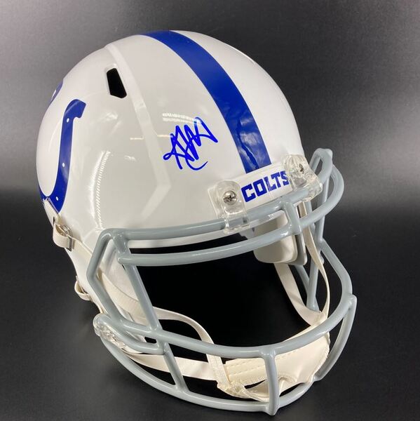 NFL - Colts Adonai Mitchell Signed Replica Speed Helmet