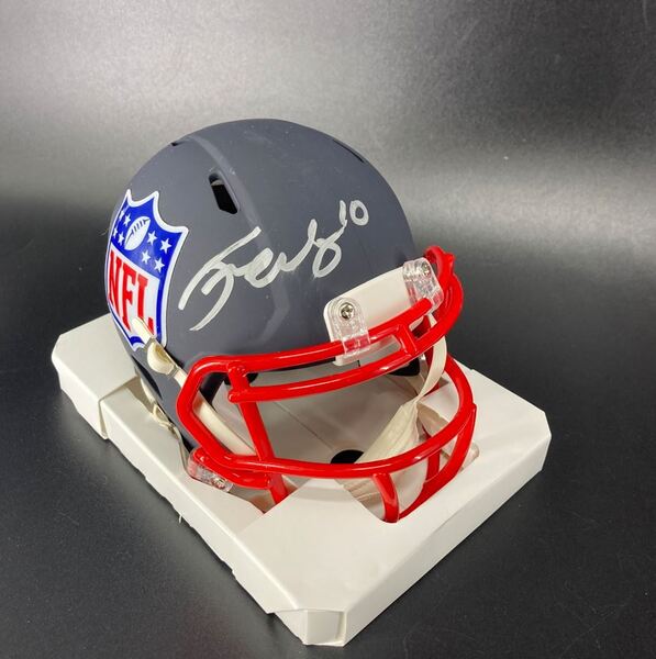 NFL - Commanders Tress Way Signed NFL Shield Mini Helmet
