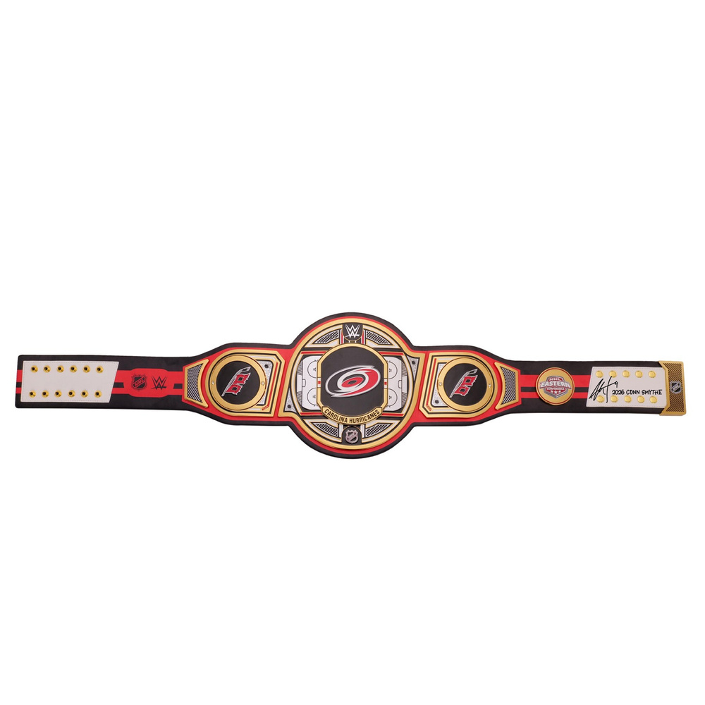 Jordan Staal Carolina Hurricanes Autographed Legacy Title Belt with 