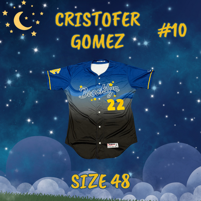 #10 Cristofer Gomez Game Used Starry Night Jersey (Size 48)