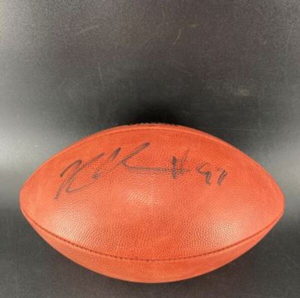 Packers - Kenny Clark Signed Authentic Crucial Catch Football With Packe...