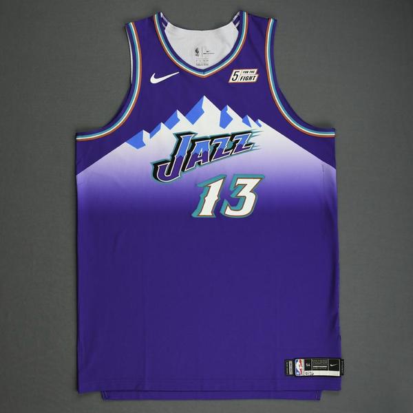 Image of Tony Bradley - Utah Jazz - Game-Worn Classic Edition 1996-04 Road Jersey - 2019-20 Season
