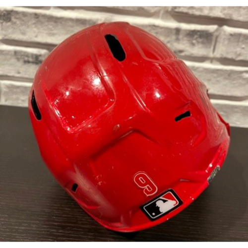 Mike Moustakas -- Game-Used Helmet -- 2020 Opening Day -- Right Ear Flap -- Size 7 1/2